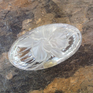 Crystal Oval Jewelry/Trinket Dish